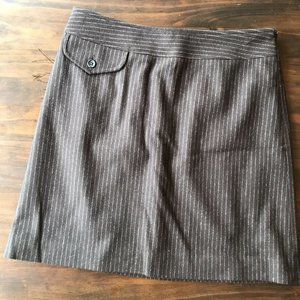 Banana Republic brown wool blend career skirt sz 2